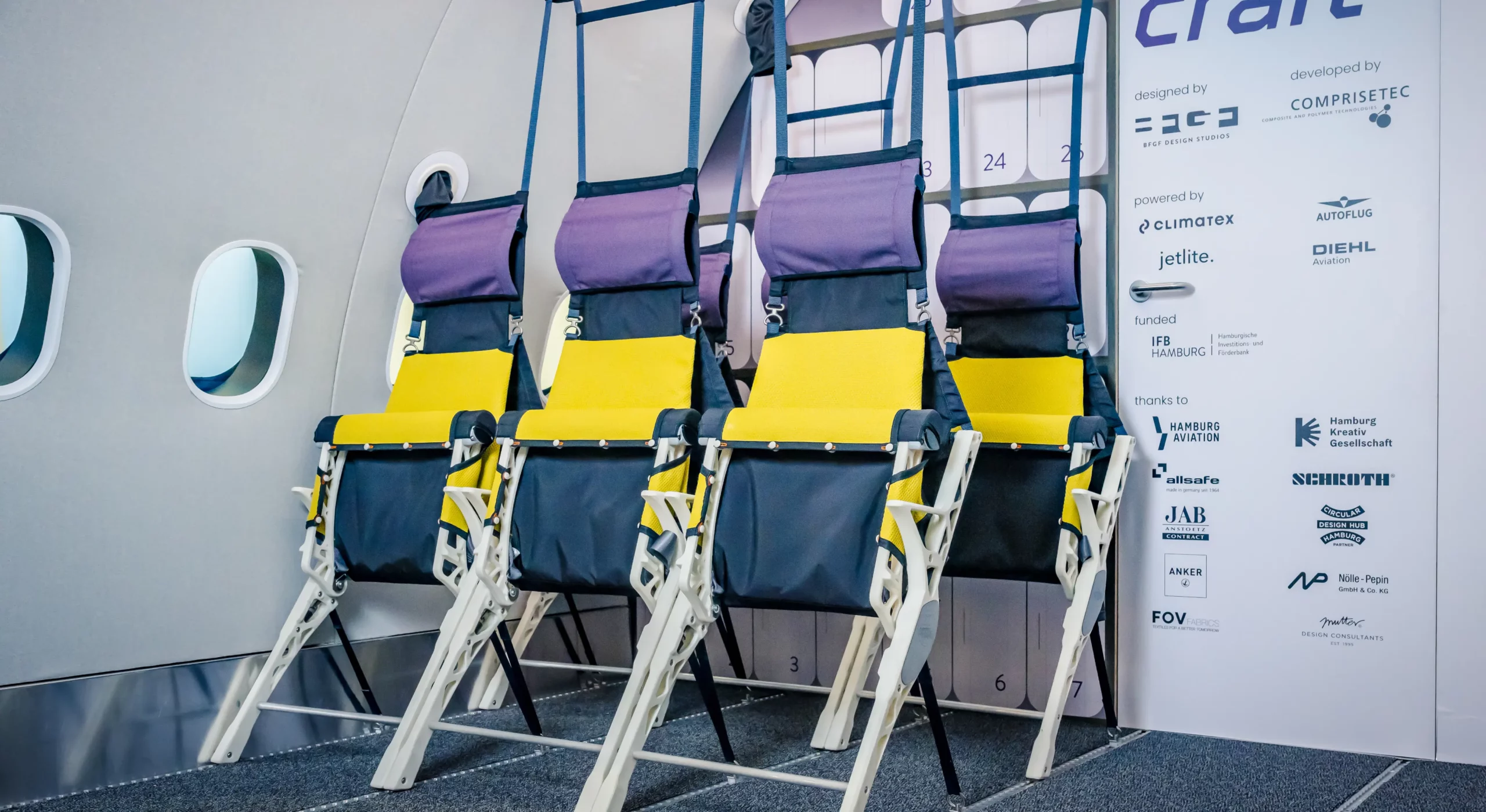 FairCabin floor-to-floor cabin components. AirCraft Seats.